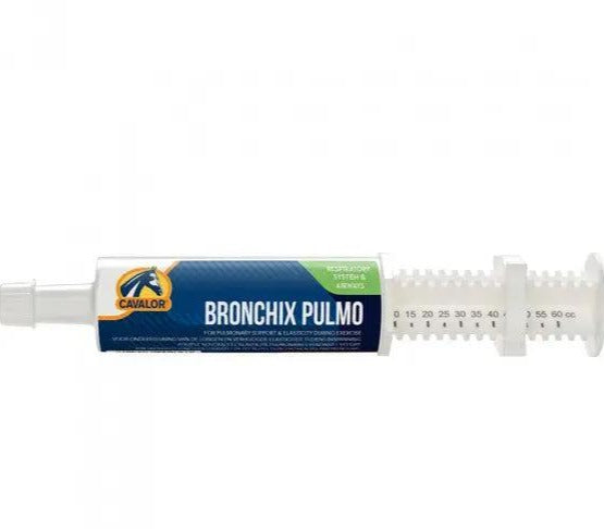 Cavalor BRONCHIX PULMO respiratory support paste for horses, improves lung elasticity and performance. Essential for animal health and strength.
