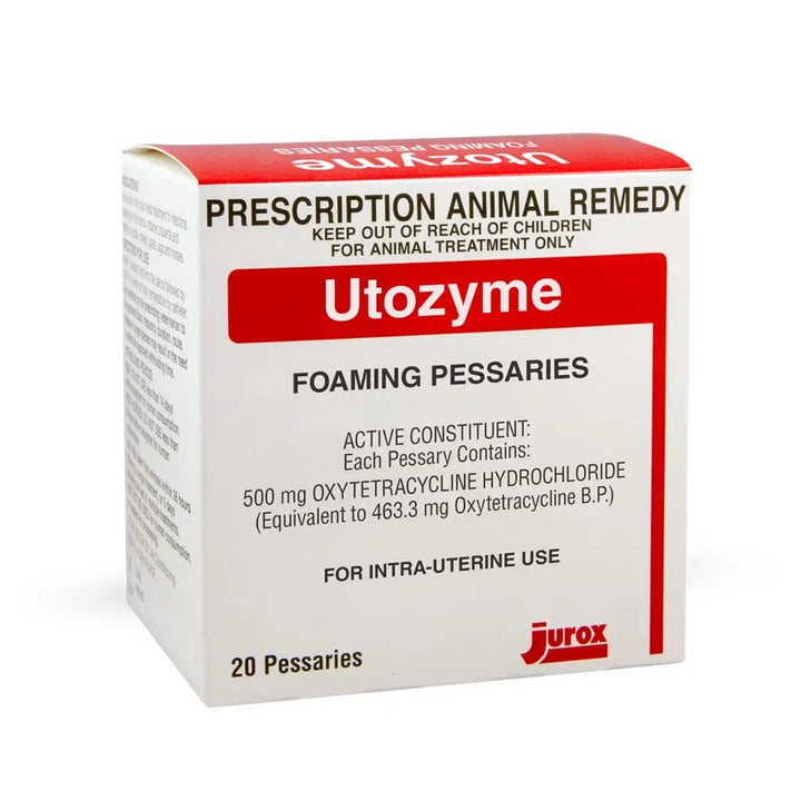 Utozyme - Uterine Care Foaming Pessary for intra-uterine use, aids placental expulsion and reduces infection risk in farm animals.