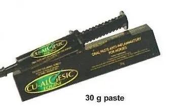 CU-ALGESIC EQUINE PASTE for horses and camels, 30g joint pain reliever with patented copper indomethacin formula. Ideal for motion pain relief.