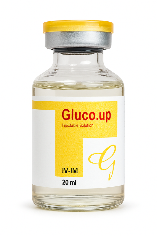 GLOCO UP | غلوكو-أب supplement for camels and horses, injectable 20ml energy booster with saffron for enhanced vitality and performance.