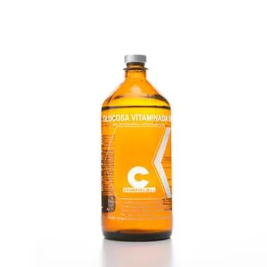 GLUCOSA VIT camel supplement for liver detox and metabolic support in a 1L amber veterinary bottle. Enhances liver vitality and digestion in animals.