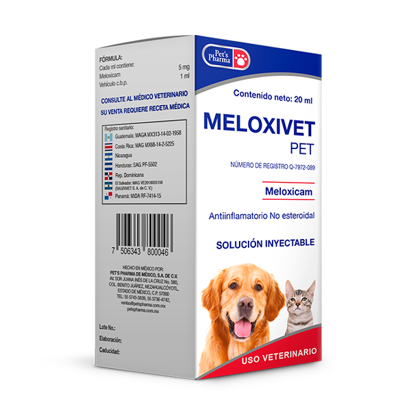 Meloxivet Pet - Meloxicam for Dogs and Cats injectable solution for pain relief. Non-steroidal anti-inflammatory for joint pain and mobility support.
