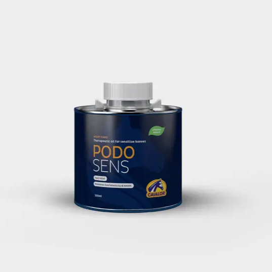Podosens - Therapeutic Hoof Oil for sensitive hooves in a 500ml container. Ideal for treating brittle or cracked horse and camel hooves.