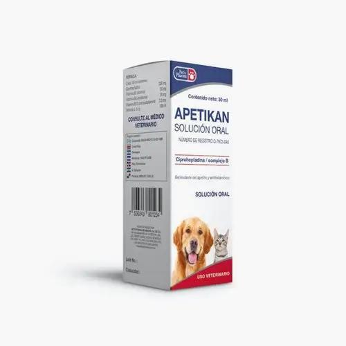 Apetikan Oral Solution - Pet Appetite Stimulant for dogs and cats in 30ml bottle. Supports recovery and digestion in pets with easy administration.