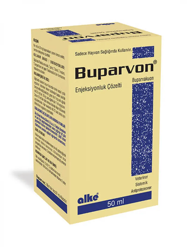 Buparvon 50ml veterinary antiparasitic injection for cattle theileriosis treatment, rapidly eliminates T. annulata and other blood parasites.