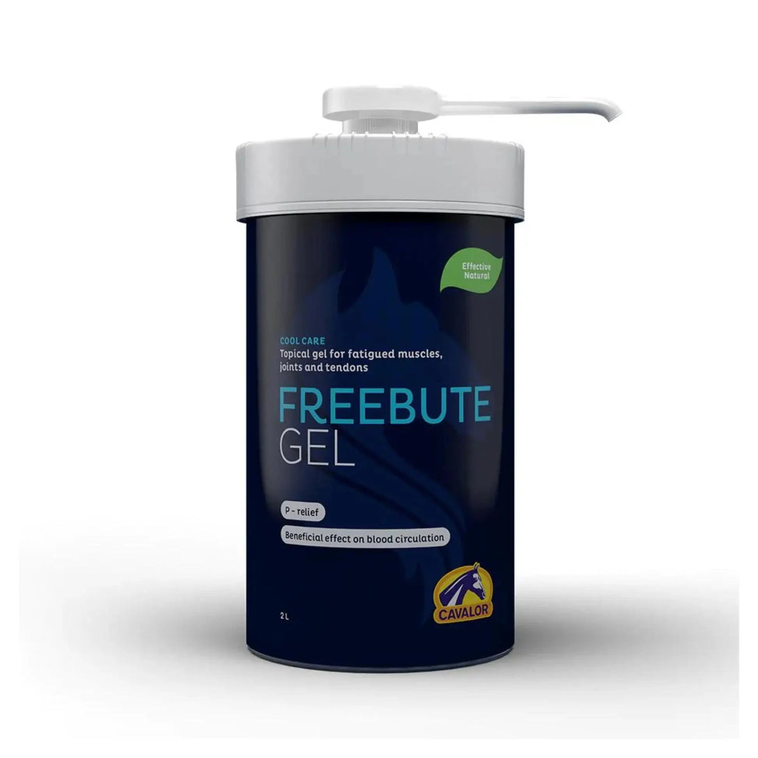 Freebute Gel - Horse Joint Pain Relief in 2L pump container, effective natural topical gel for equine muscle and joint recovery after training.