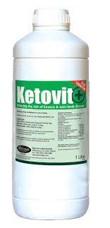 KETOVIT + dietary supplement for cows, formulated to reduce ketosis risk during high metabolic demand. Supports liver and multivitamin health.