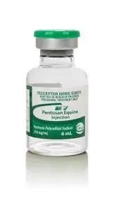 Pentosan Equine Injection 6mL vial for horses and camels, supports joint health and mobility, ideal for veterinary use in Animals & Pet Supplies.