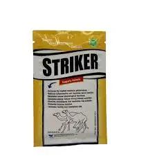 STRIKER animal performance supplement for camels and horses, enhances muscle strength, energy, and immune support in herbal veterinary formula.