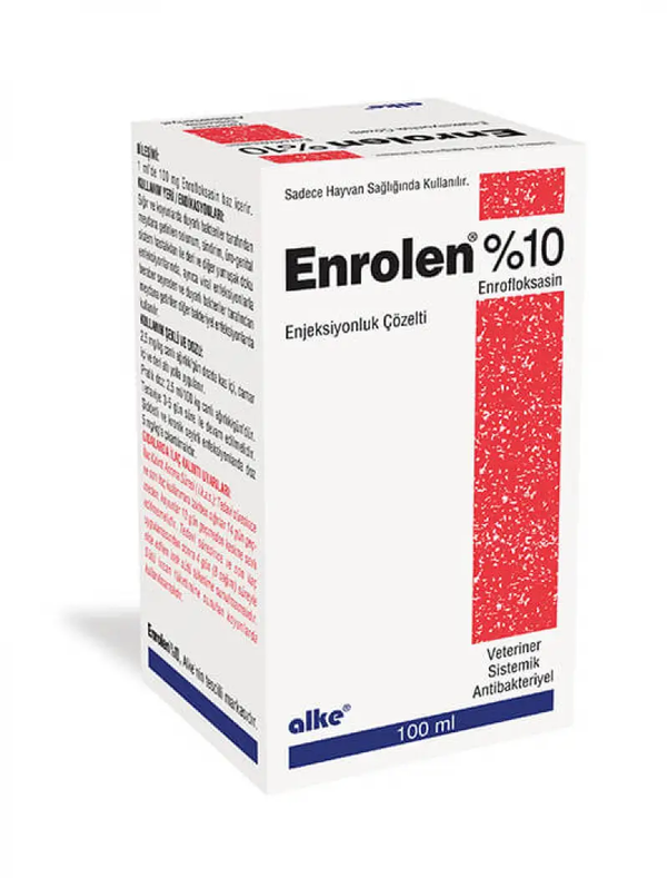 Enrolen 10% cattle sheep antibiotic 100ml veterinary injection for fast infection control. Treats respiratory and hoof infections in livestock.