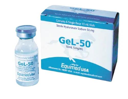 GEL-50 VIAL 10 ML 5 MG/ML 50 MG 6/BOX