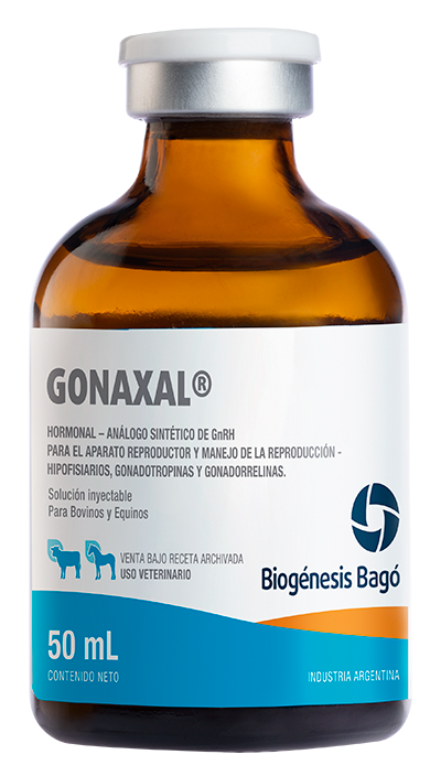 GONAXAL - Cattle Reproductive Solution 50mL injectable supplement for bovine and equine fertility support. Enhances ovulation and estrus control.