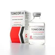TONICORE RE - Advanced Horse Respiratory Stimulant supplement bottle and packaging for enhancing equine oxygen intake and stamina performance.