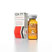 CH 77 equine performance stimulant injectable solution for camels and horses, enhances endurance and muscle recovery without organ stress.