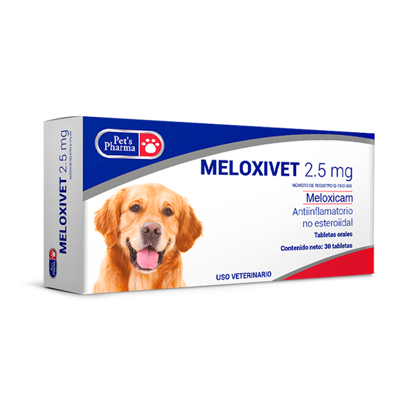 Meloxivet 2.5 - Pain Relief for Pets | Fast-Acting Relief, 30-tablet box of non-steroidal anti-inflammatory supplement for dogs.