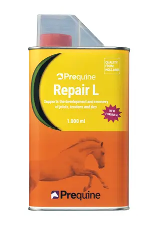 Prequine Repair L isn't just a complementary feed; it's a meticulously crafted solution specifically designed to support the joint and tendon health of sport horses during strenuous activity. Manufactured under strict GMP+ FSA quality guidelines, it ensures consistent quality and safety for your equine athletes.